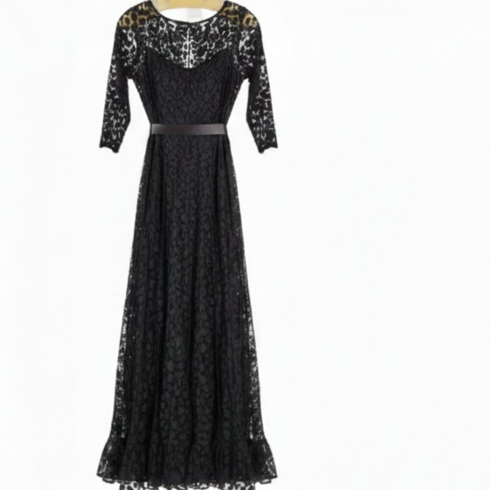 Black Lace Dress - Picture 3 of 4